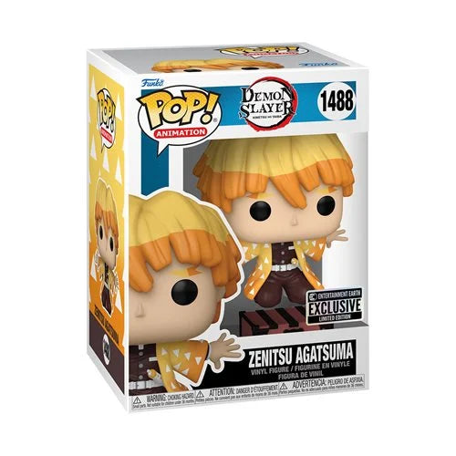 Demon Slayer Zenitsu Agatsuma Entertainment Earth Exclusive Funko Pop