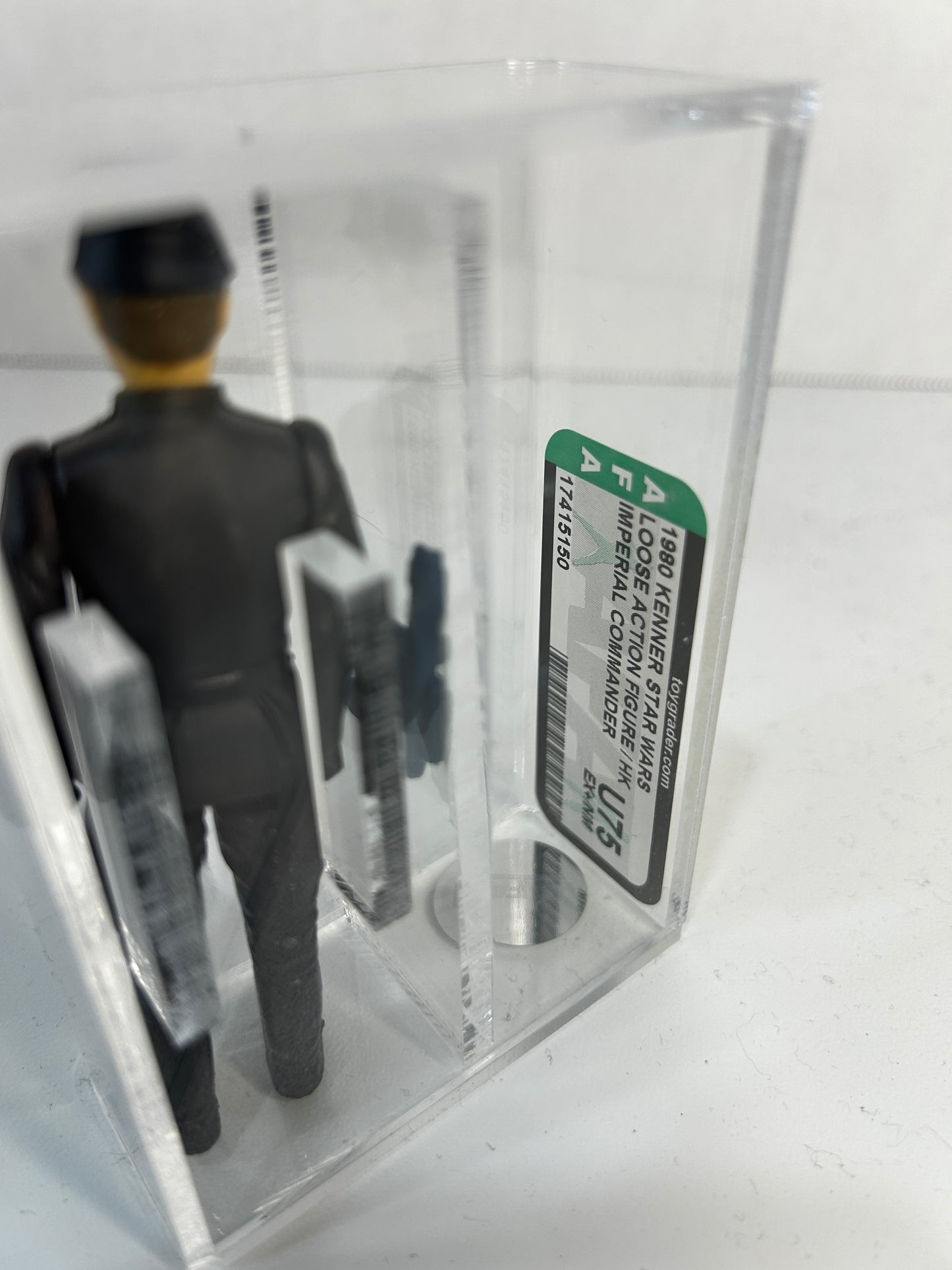 1980 Kenner Star Wars Loose Action Figure / HK Imperial Commander (Flesh Face/Curved Brown Eyes) AFA U75 (17415150)