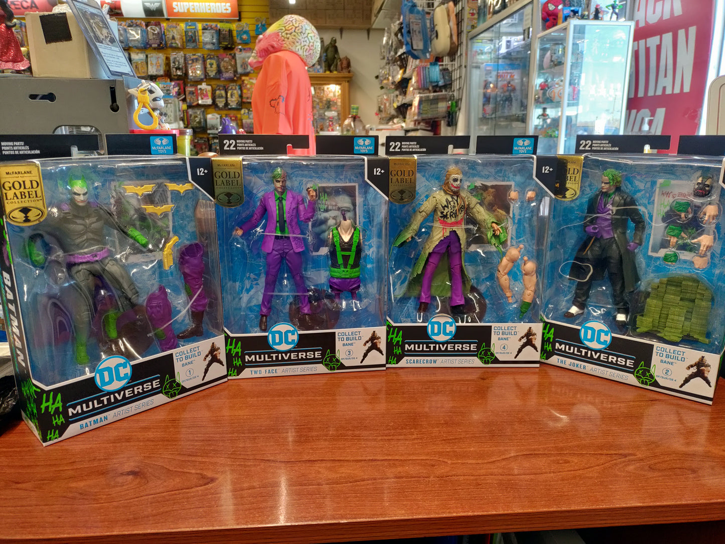 DC Multiverse McFarlane Gold Label Collection Batman The Dark Knight Rises Set of 4