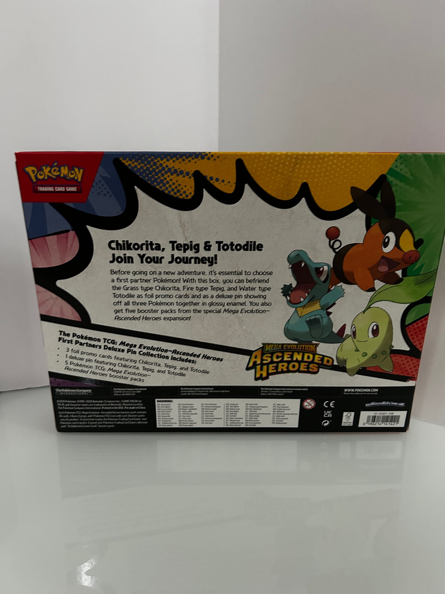 Pokemon TCG Mega Evolution Ascended Heroes First Partners Deluxe Pin Collection Box
