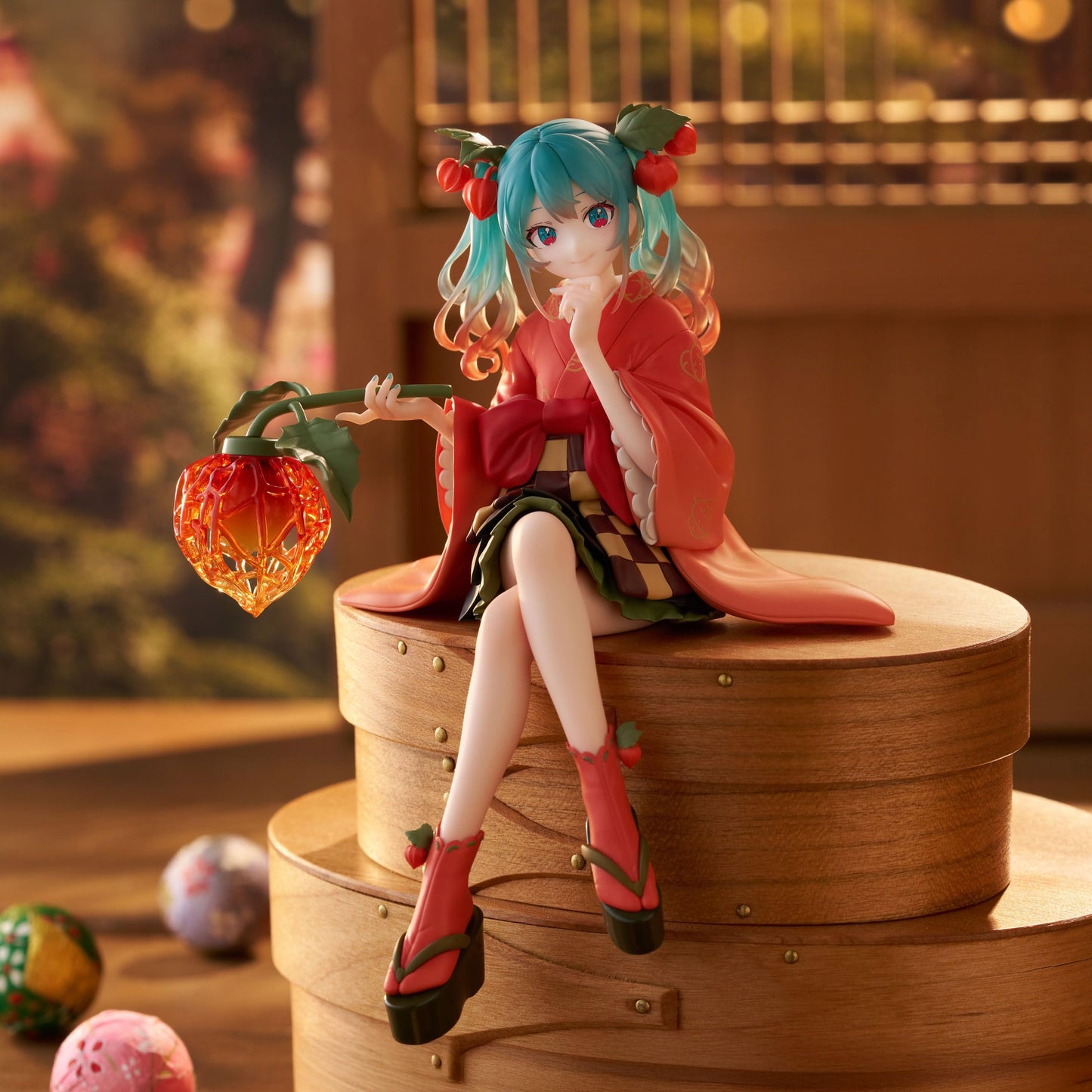 Hatsune Miku Flower Fairy Winter Cherry Noodle Stopper Figure