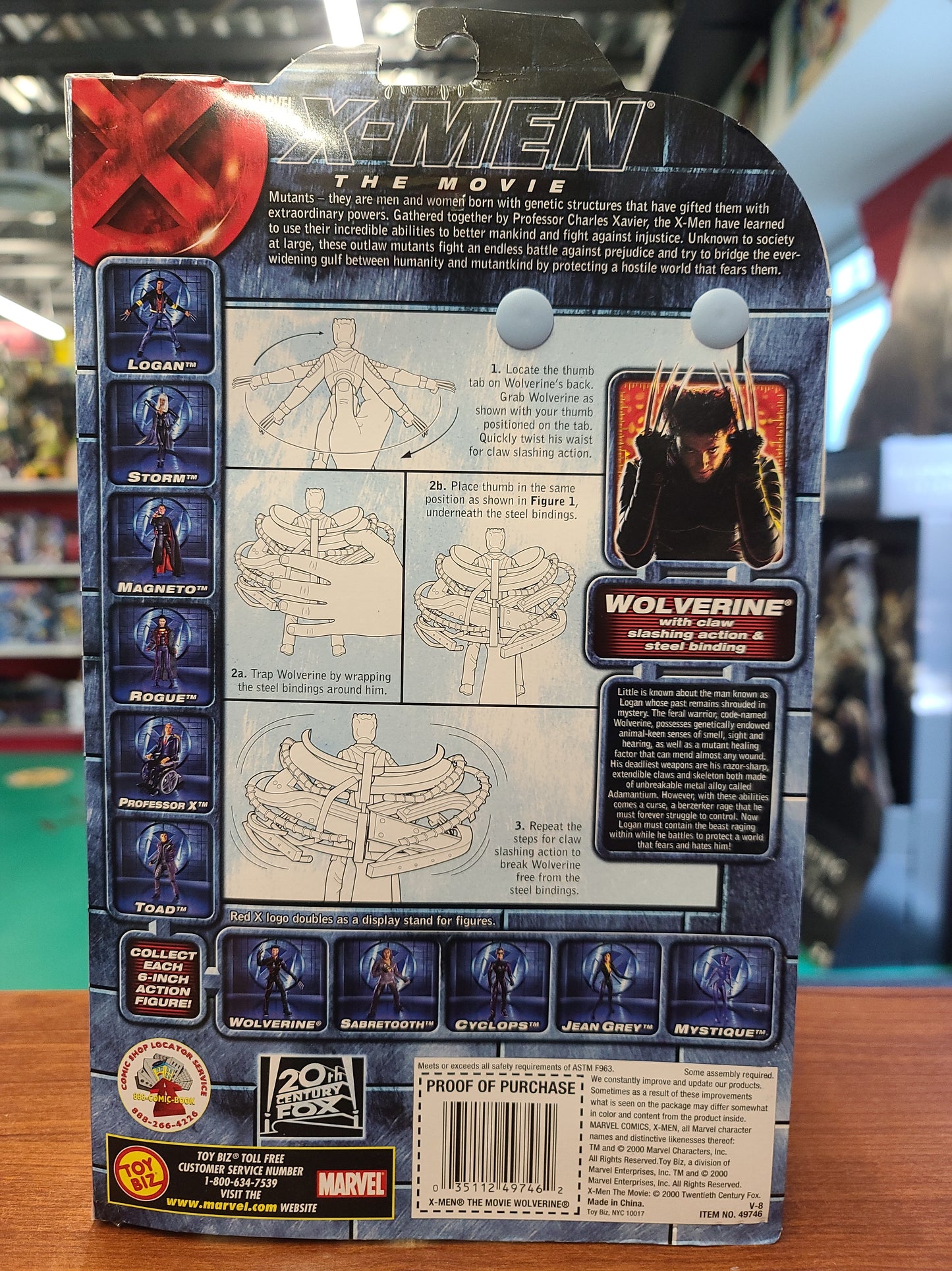 Toy Biz X-Men The Movie Wolverine