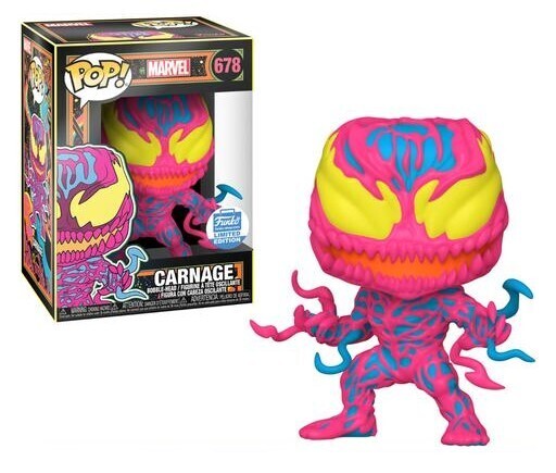 Marvel Carnage Black Light Funko Exclusive Funko Pop