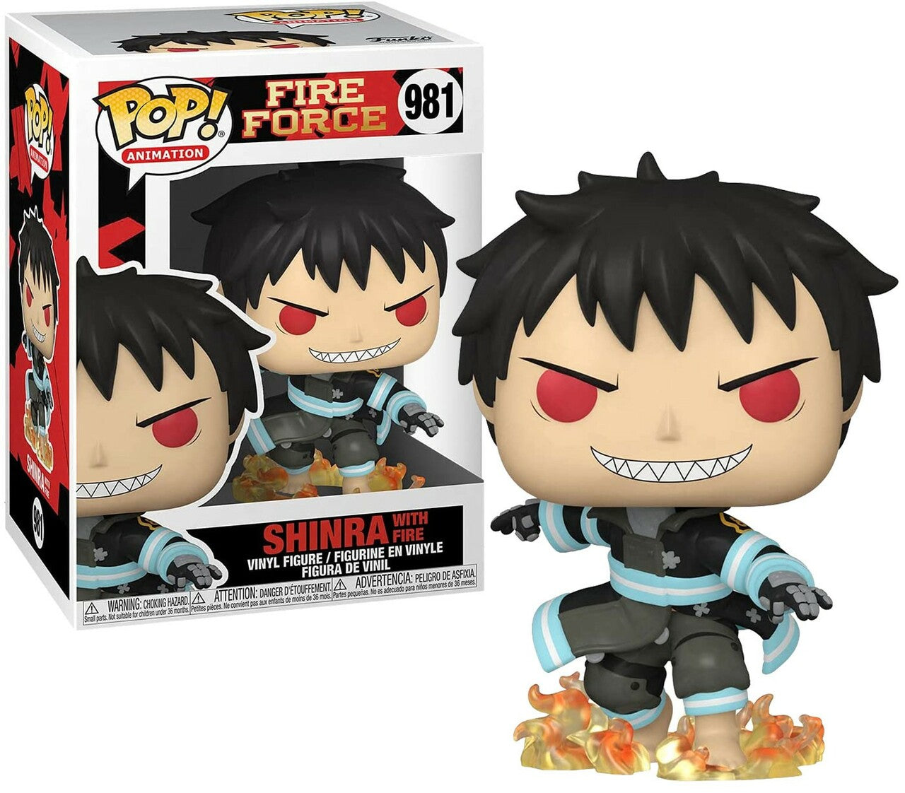 Fire Force Shinra w/Fire Funko Pop