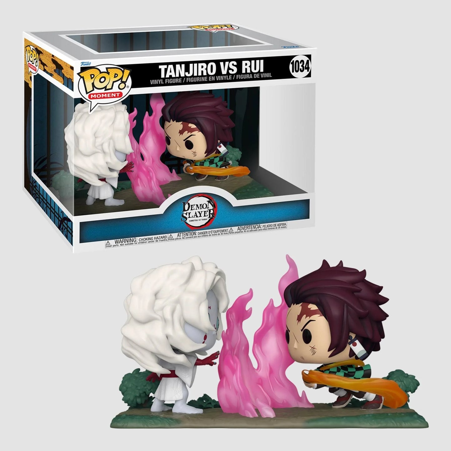 Demon Slayer Rui vs Tanjiro Anime Moment Funko Pop