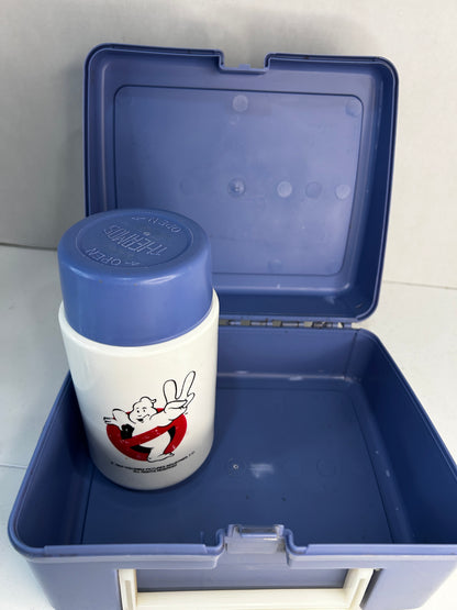 VINTAGE 1986 THERMOS BRAND THE REAL GHOSTBUSTERS PLASTIC LUNCHBOX w/Thermos