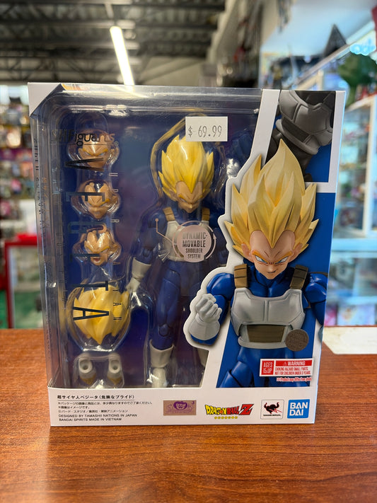S.H.Figuarts Dragon Ball Z Super Saiyan Vegeta Dangerous Pride Action Figure