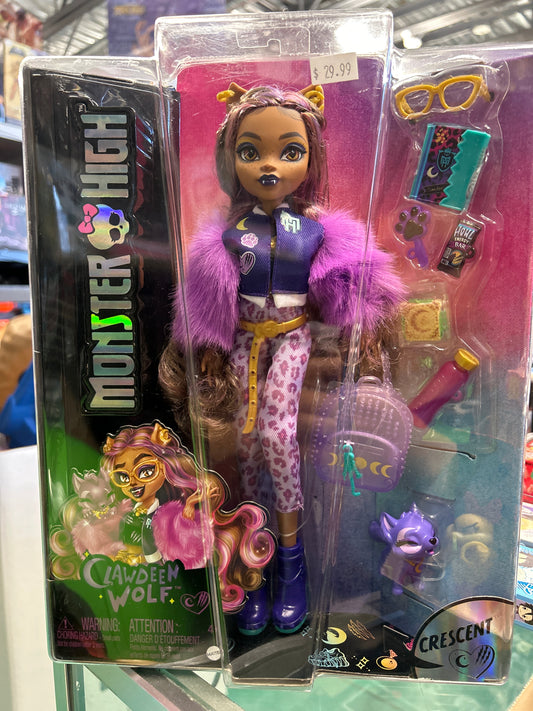 Monster High Clawdeen Wolf w/Crescent Doll