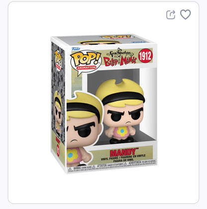 The Grim Adventures of Billy and Mandy Cartoon Network Mandy Funko Pop