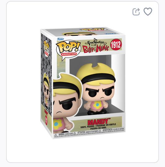 The Grim Adventures of Billy and Mandy Cartoon Network Mandy Funko Pop
