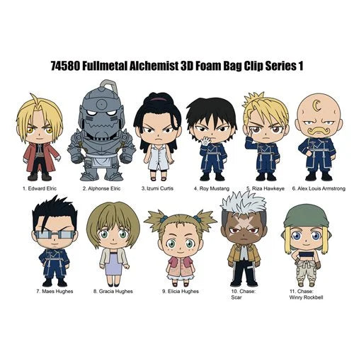 Monogram Fullmetal Alchemist: Brotherhood Characters Figural Bag Clip