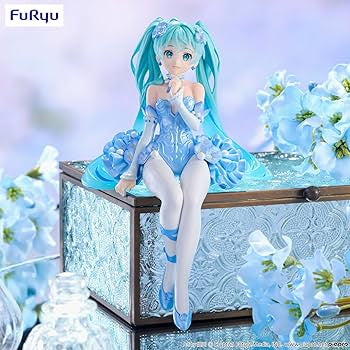 Hatsune Miku Flower Fairy Nemophila Noodle Stopper Figure