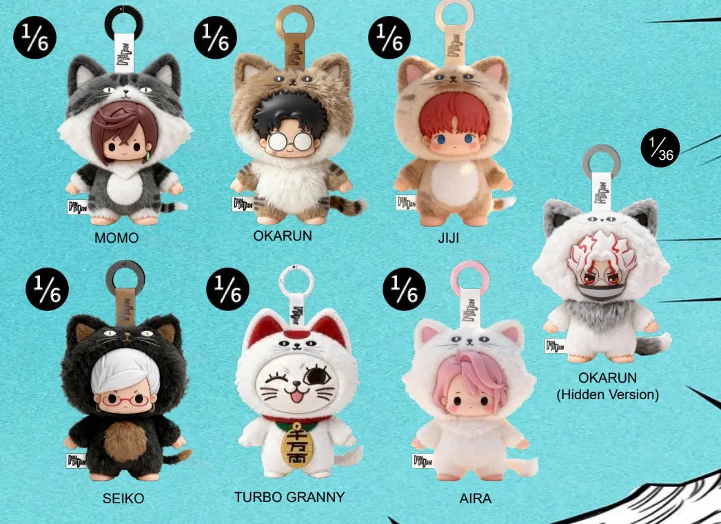 Puremind DanDaDan Cat Ear Plushie Blind Box