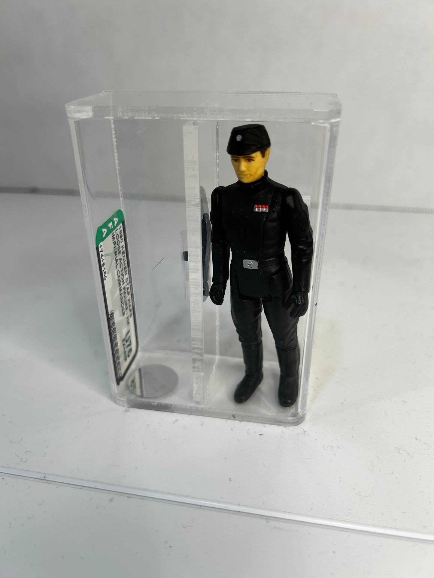 1980 Kenner Star Wars Loose Action Figure / HK Imperial Commander (Flesh Face/Curved Brown Eyes) AFA U75 (17415150)