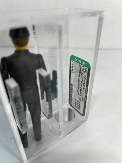 1980 Kenner Star Wars Loose Action Figure / HK Imperial Commander (Flesh Face/Curved Brown Eyes) AFA U75 (17415150)