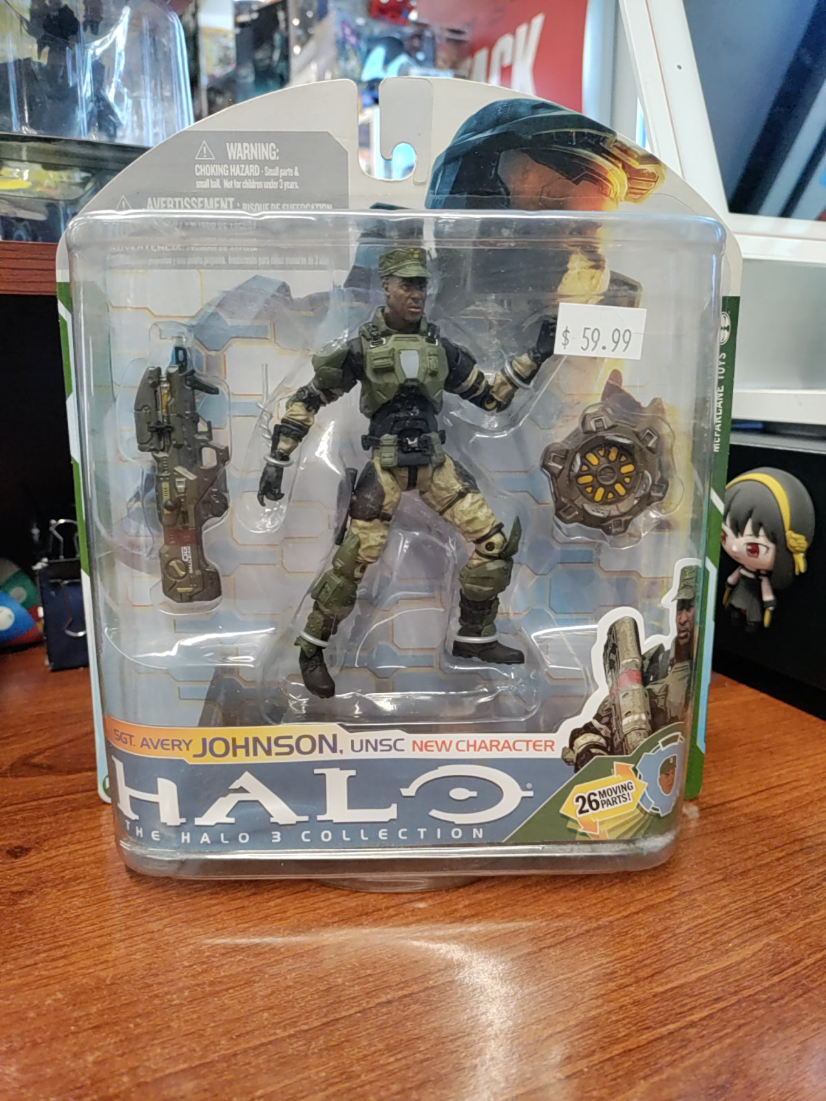 McFarlane Toys The Halo 3 Collection Sgt. Avery Johnson UNSC New Character