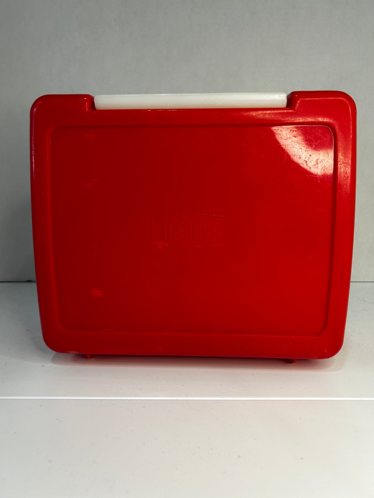 Vintage 1986 Plastic Red The Real Ghostbusters Lunch Box **WITH Thermos