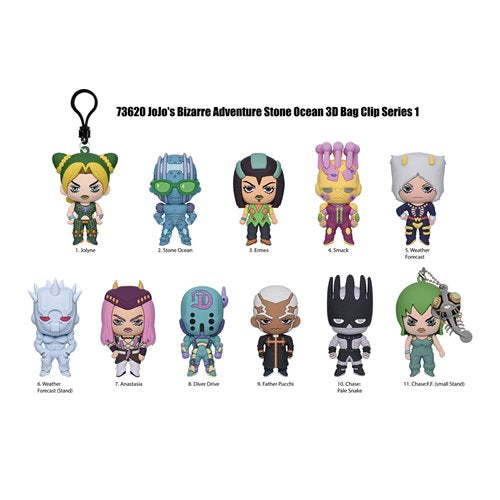 Monogram JoJos Bizarre Adventure: Stone Ocean 3D Foam Bag Clip