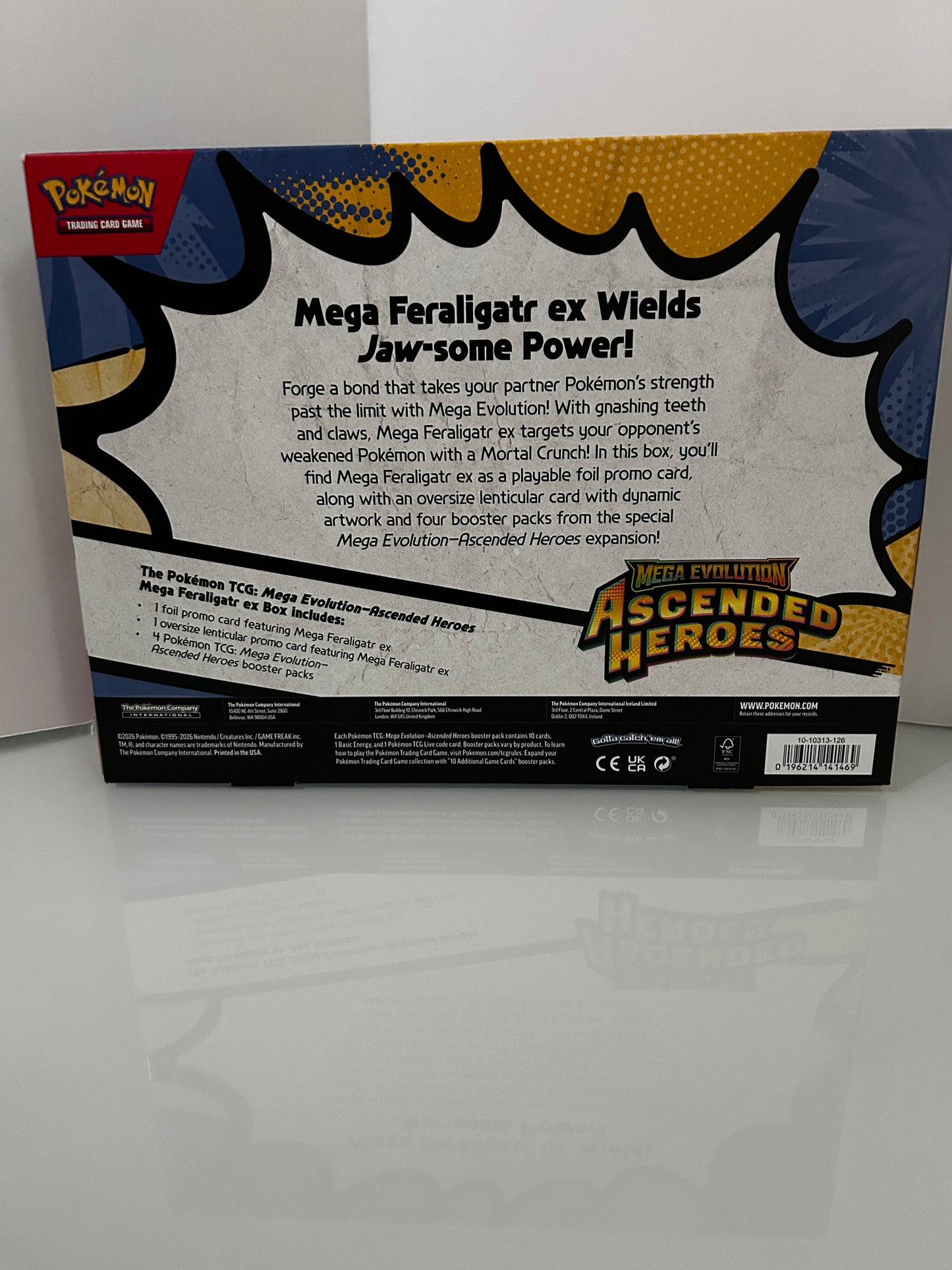 Pokemon TCG Mega Evolutions Ascended Heroes Mega Feraligatr EX Box