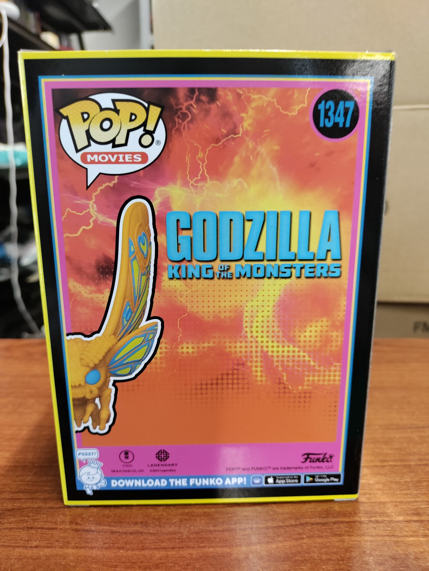 Godzilla Mothra Black Light Funko Pop EE Exclusive