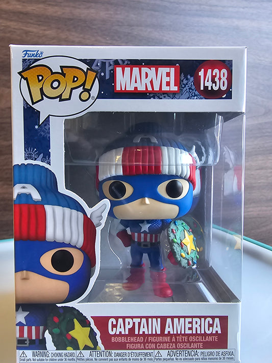 Marvel Christmas Captain America Funko Pop