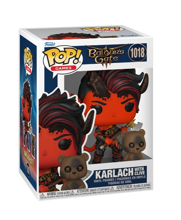 Baldur's Gate 3 Karlach With Clive Funko Pop