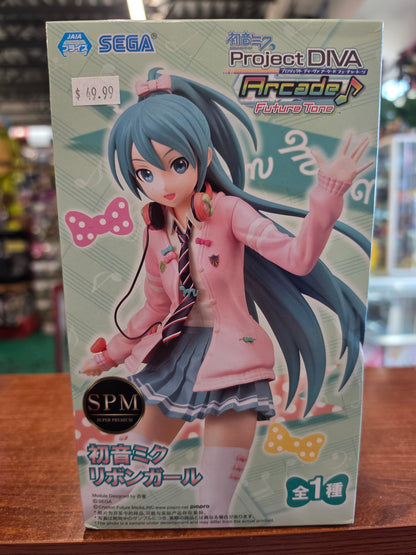 Sega Project DIVA Aracde Future Tone Hatsune Miku Ribbon Girl Figure