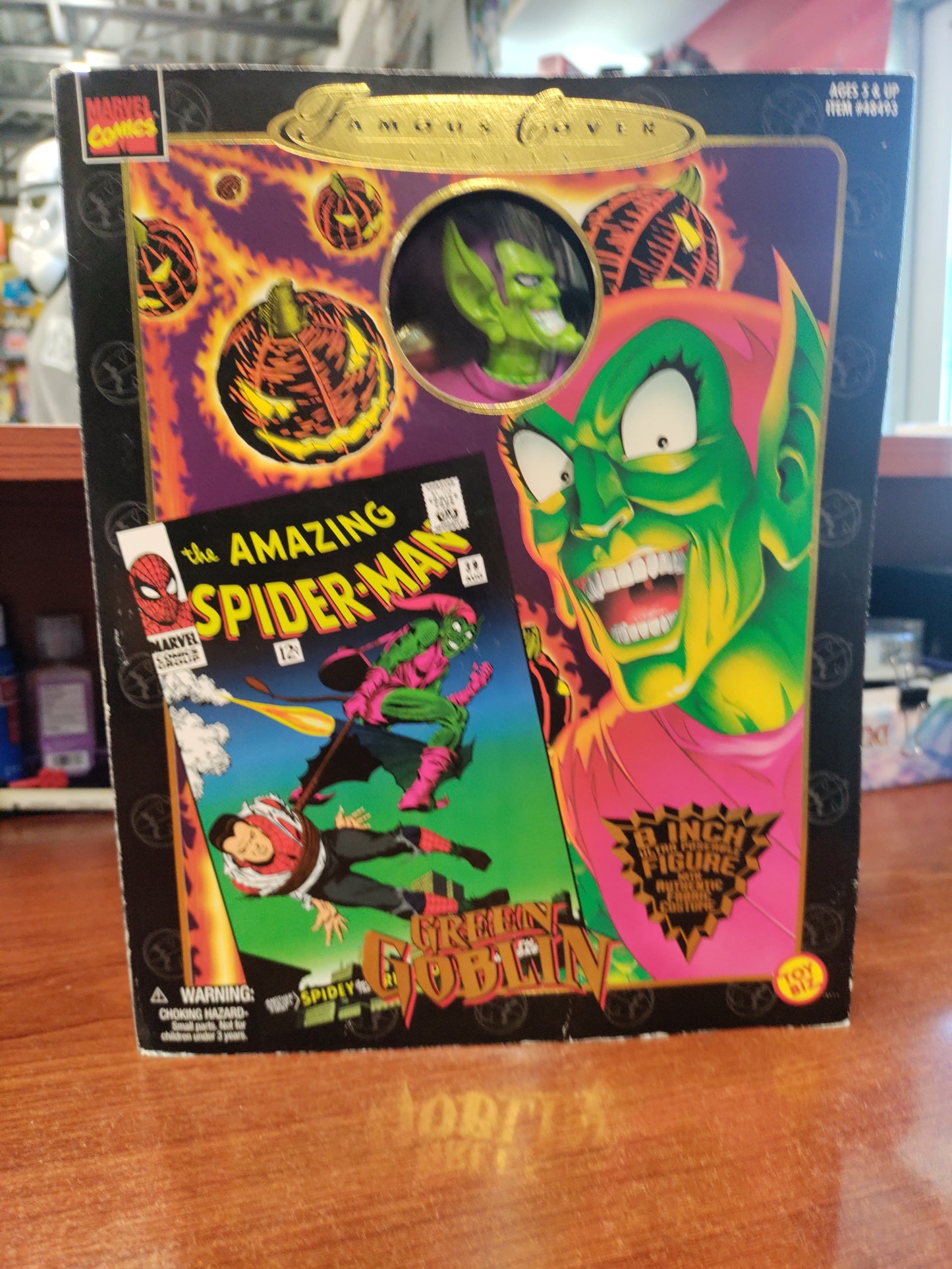 1997 Toy Biz Famous Cover The Amazing Spiderman Green Goblin Figure