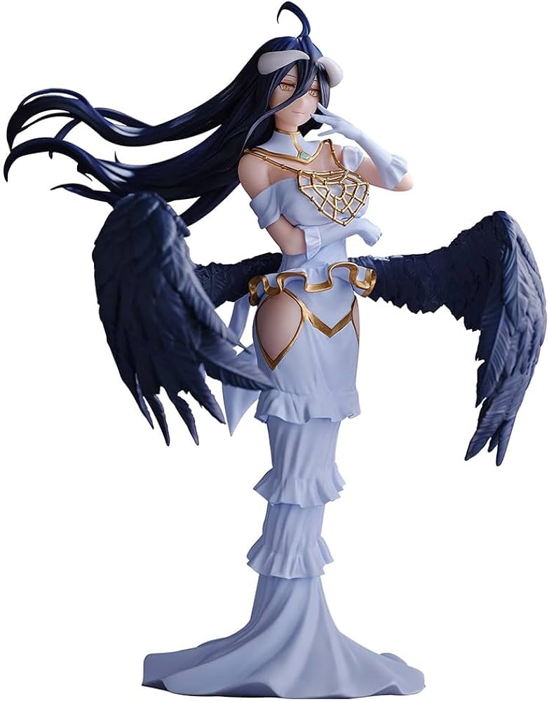 Overlord Albedo Pure white Devil Costume Figure