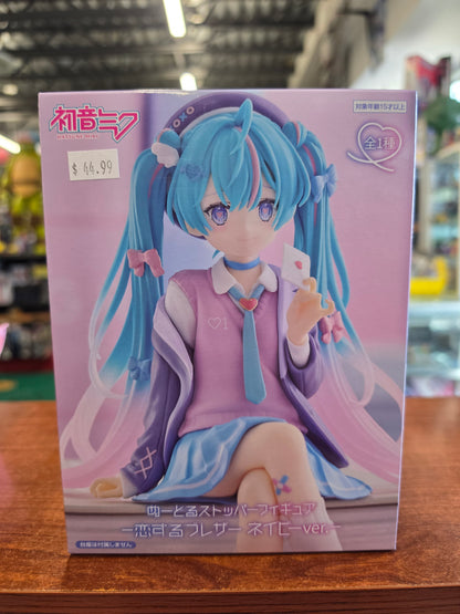 Furyu Hatsune Miku Love Blazer Navy Color Noodle Stopper Figure