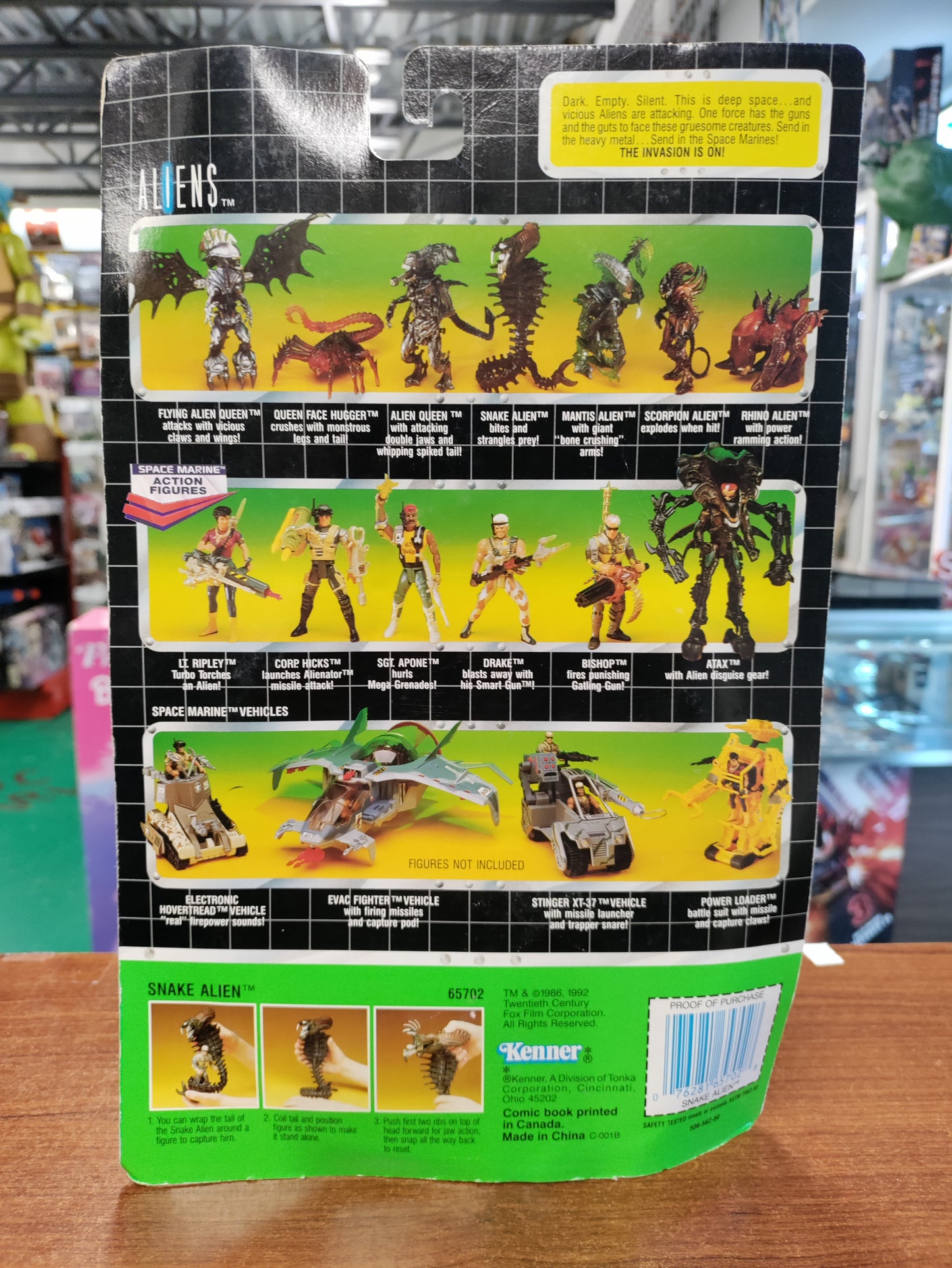 Kenner Aliens Action Figure Snake Alien