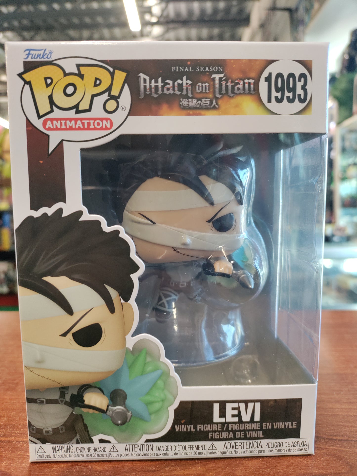 Attack on Titan Levi Final Season Levi Funko Pop