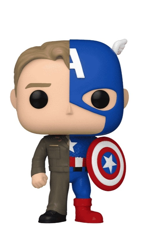 Marvel Comics Split Steve Rogers/Captain America Funko Pop