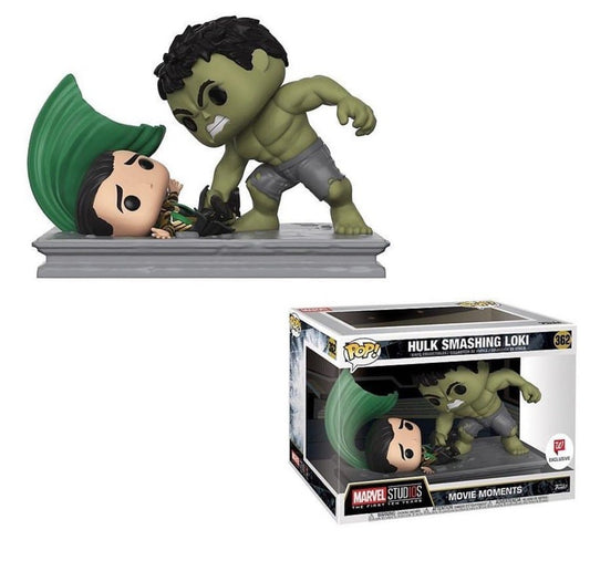 Marvel Studios The First 10 Years Movie Moments Hulk Smashing Loki Walgreens Exclusive Funko Pop