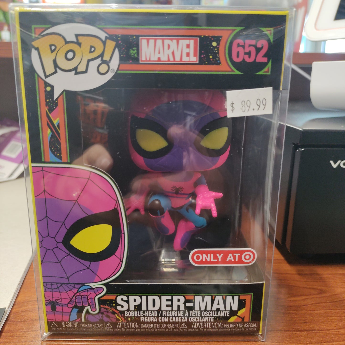 Funko Pop! Spider-Man Black Light Target Exclusive