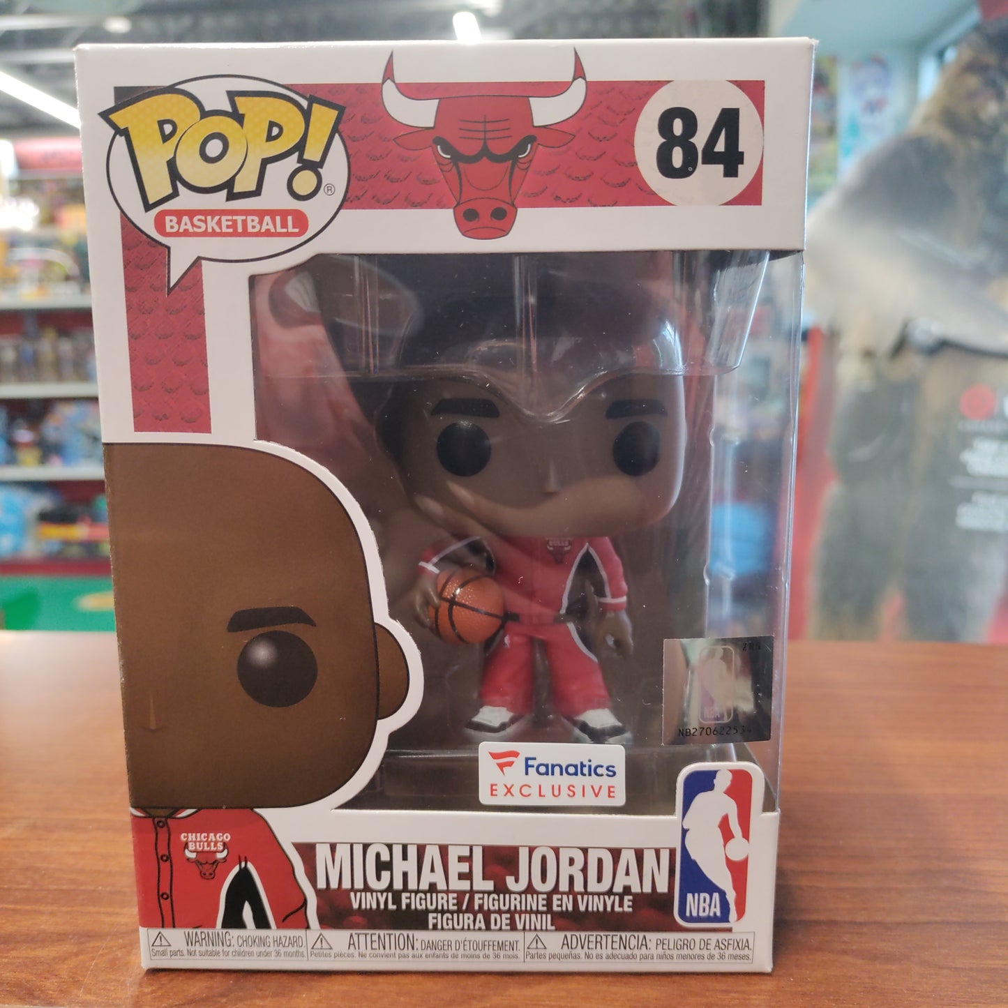 NBA Chicago Bulls Michael Jordan Fanatics Exclusive Funko Pop