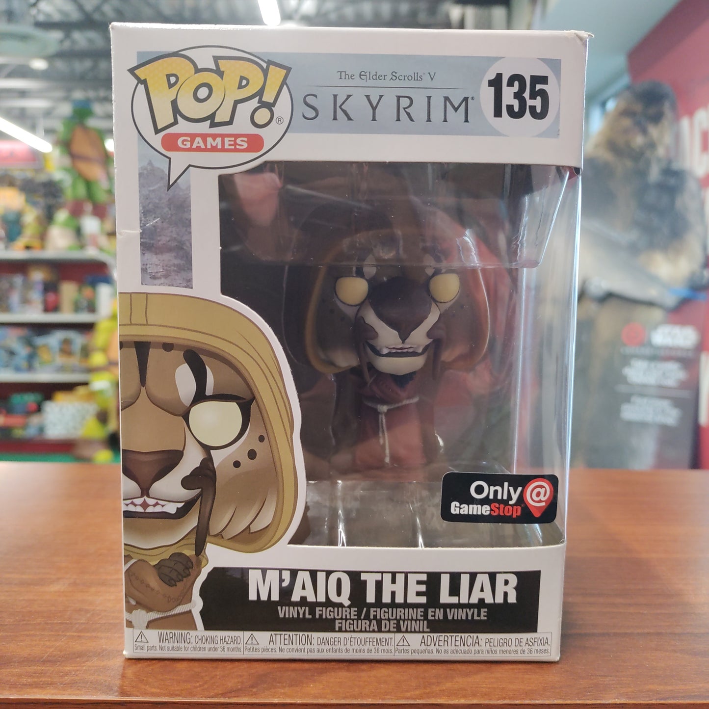 The Elder Scrolls V Skyrim M'Aiq The Liar GameStop Exclusive Funko Pop