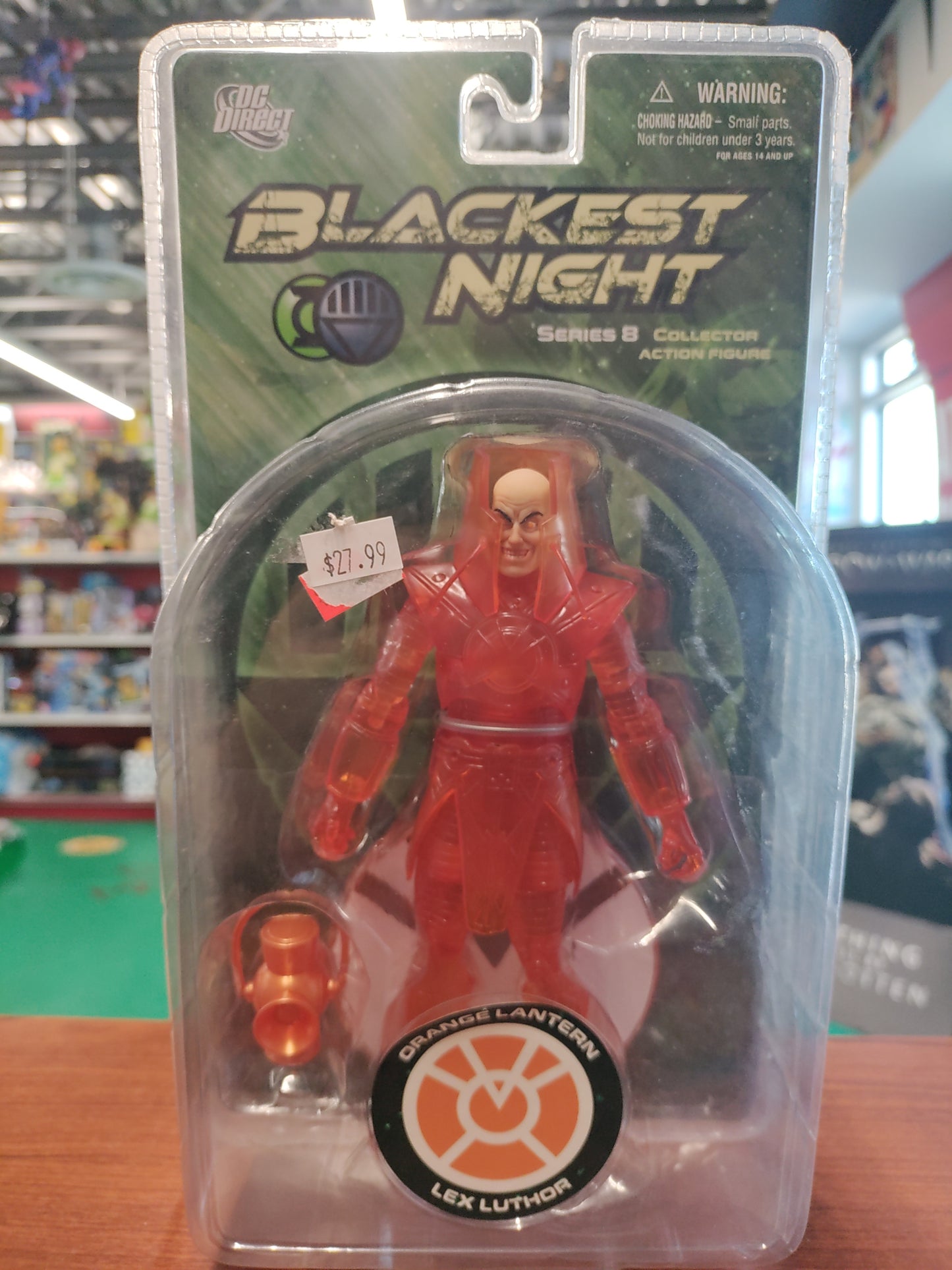 DC Direct Blackest Night Orange Lantern Lex Luther