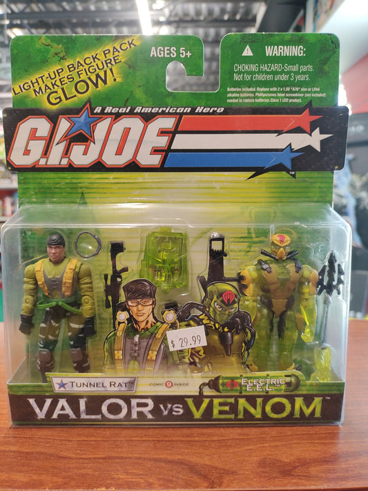 G.I. Joe Valor vs Venom Tunnel Rat and Electric E.E.L