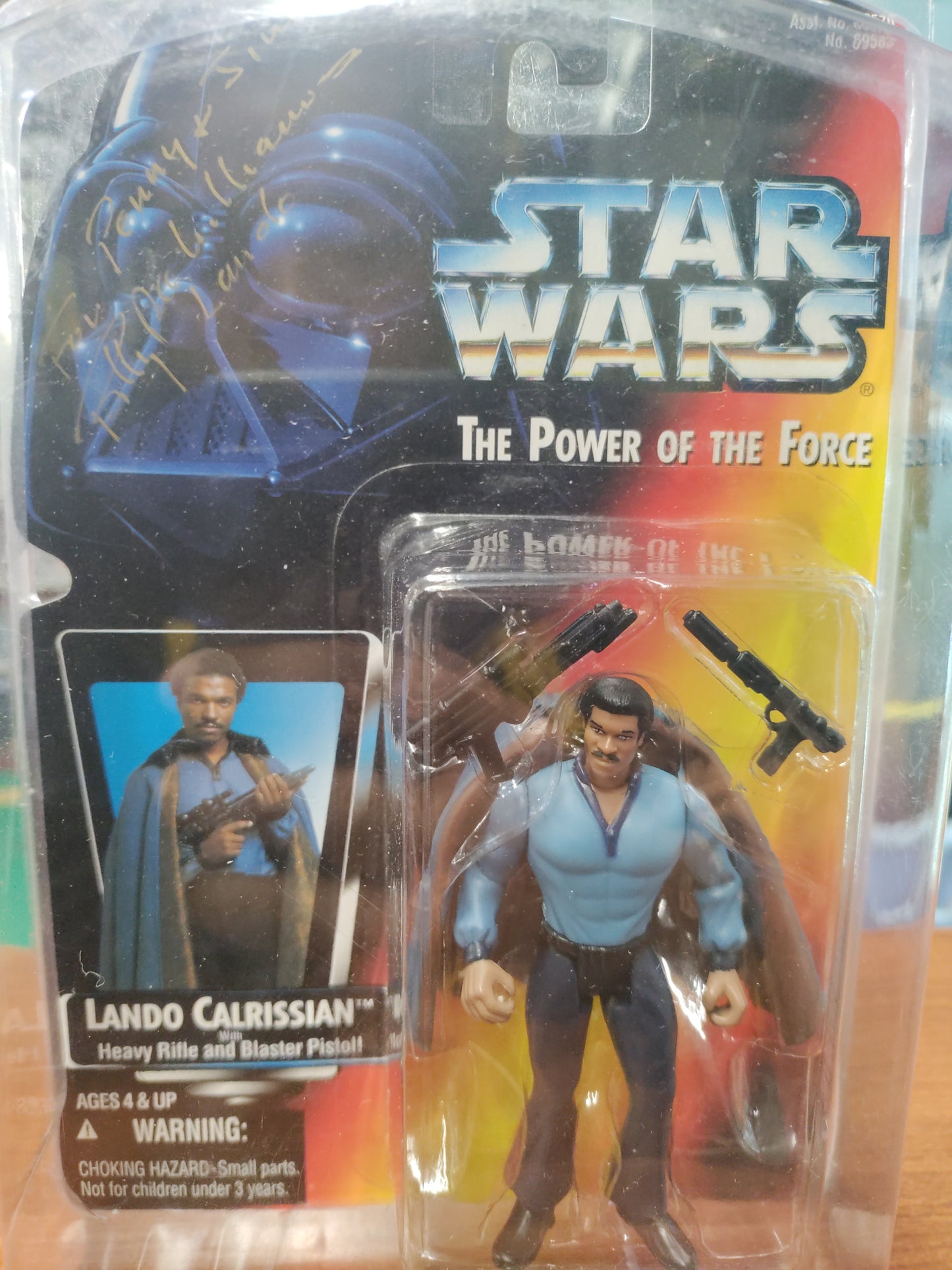 Star Wars Power of the Force Lando Calrissian Signed