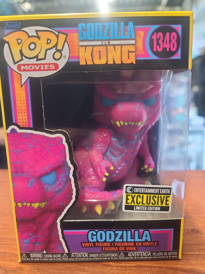 Godzilla VS Kong Blacklight Godzilla Funko Pop