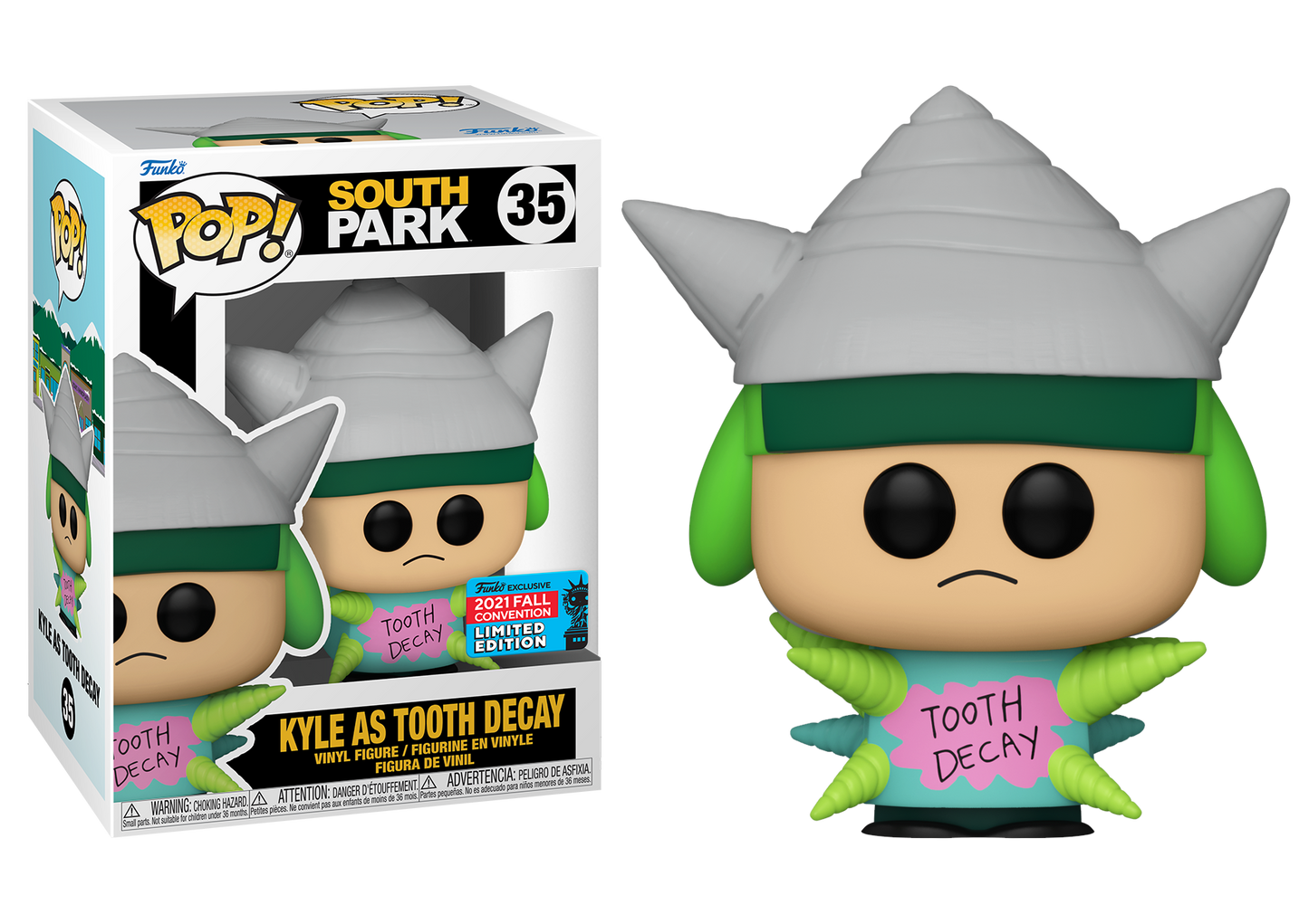 South Park Kyle as Tooth Decay 2021 Fall Convention Funko Pop