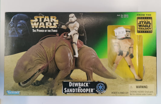 Star Wars The Power Of The Force Dewback and Sandtrooper From The Special The Star Wars Trilogy Edition