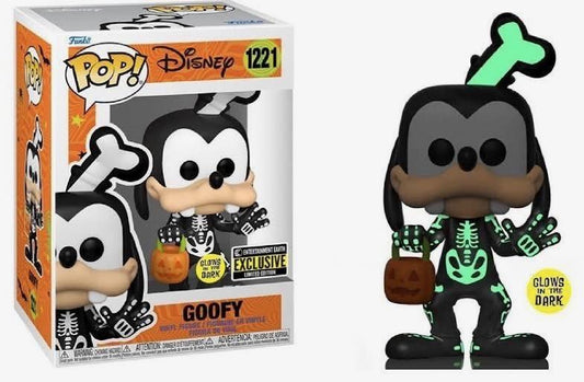 Disney Skeleton Goofy Glow in the Dark Entertainment Earth Exclusive Funko Pop