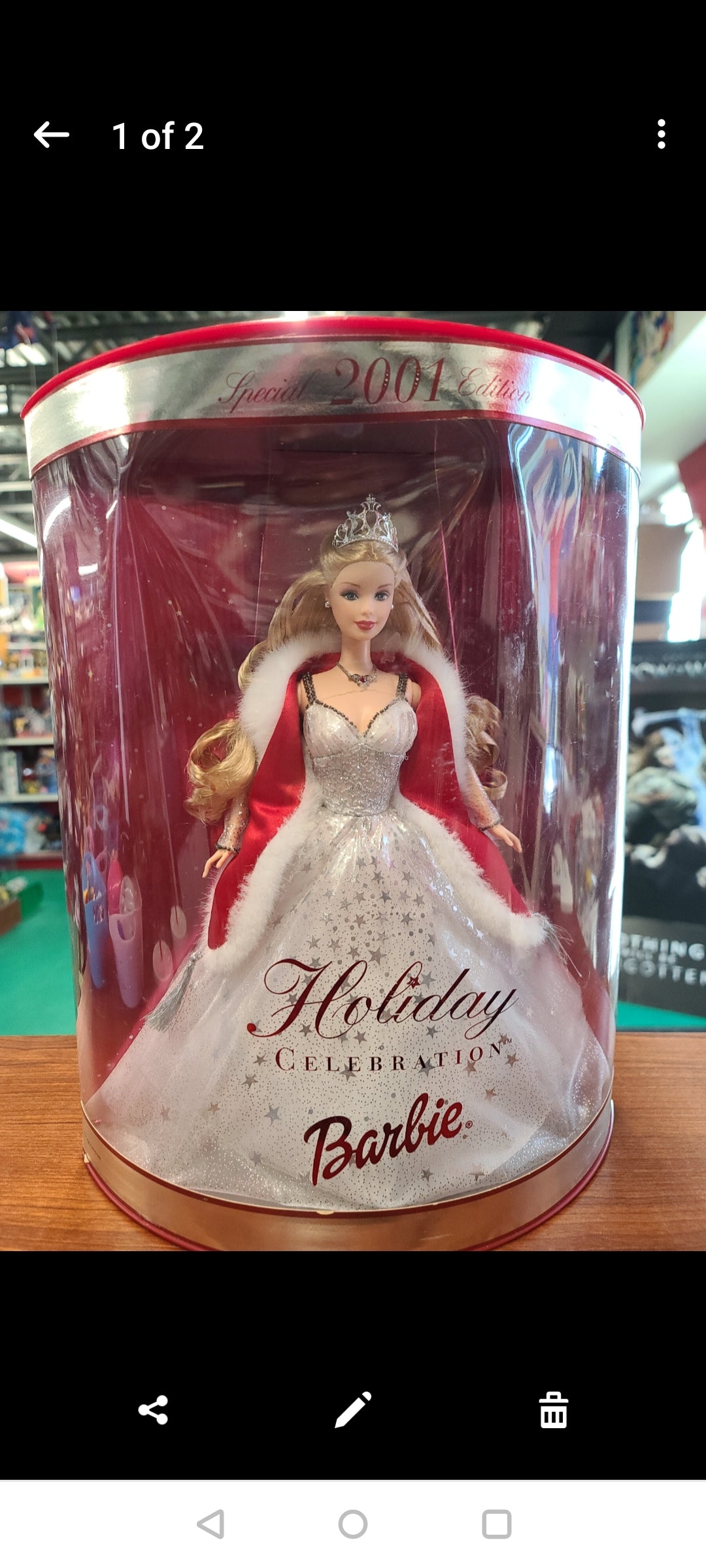 Special 2001 Edition Holiday Celebration Barbie